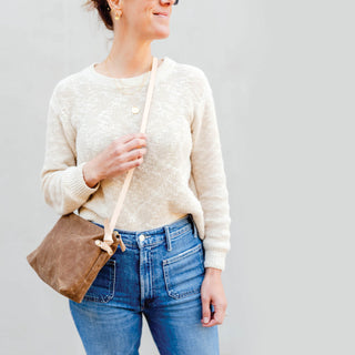 Alberta | Waxed Canvas + Leather Crossbody Tote - Online Class - Online Class - Klum House